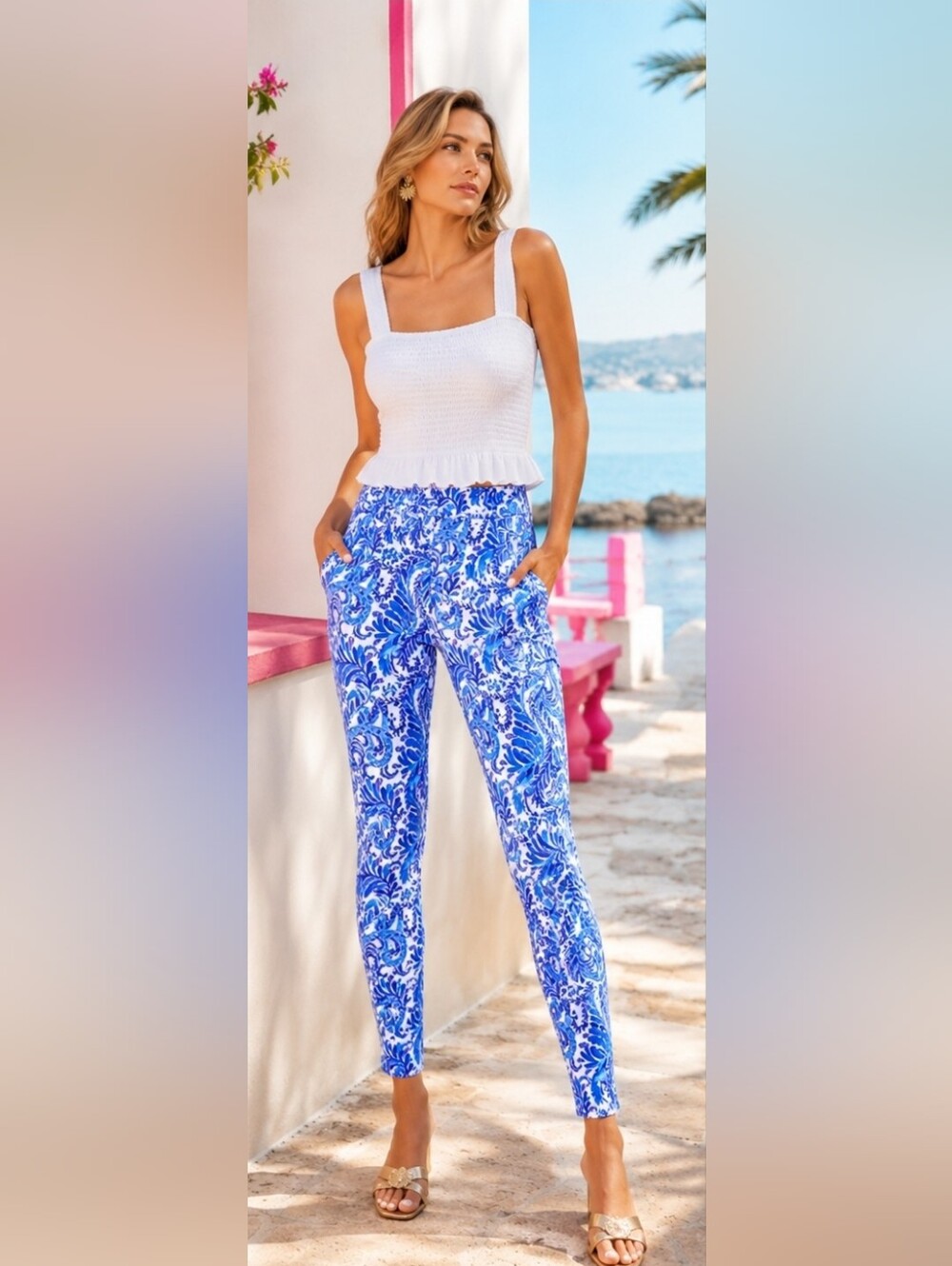 Lilly Pulitzer NWOT Luxletic Corso UPF 50 Pants